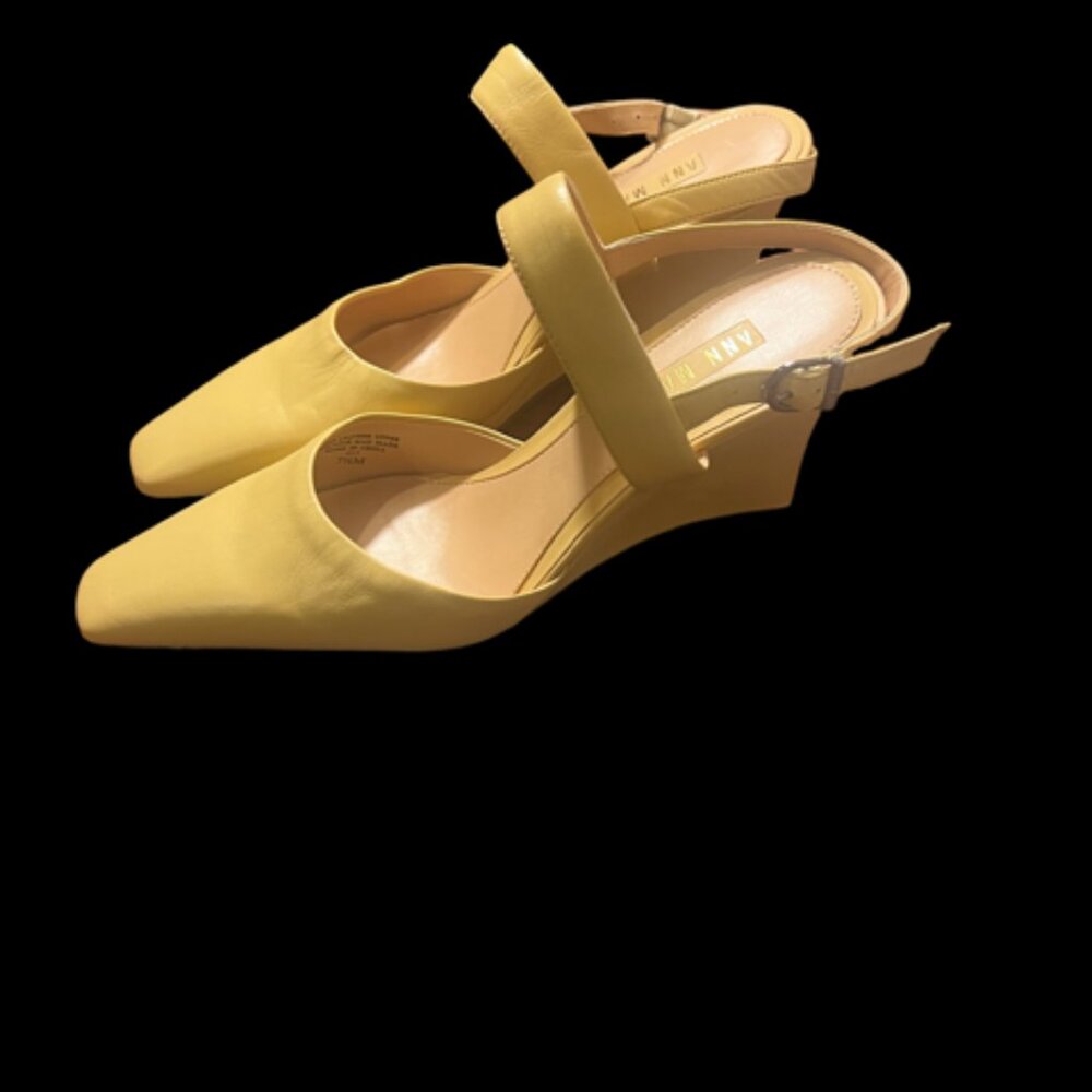 NWOT VTG ANN MARINO Strappy Wedge Heels - Picture 6 of 9